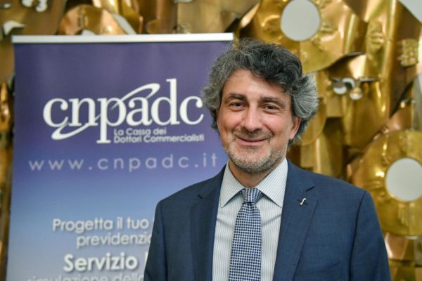 Stefano Distilli, consigliere d'amministrazione e Coordinatore investimenti mobiliari della Cassa Dottori Commercialisti (CNPADC), in occasione della presentazione del bilancio, Roma, 30 giugno 2020. 
ANSA/ALESSANDRO DI MEO