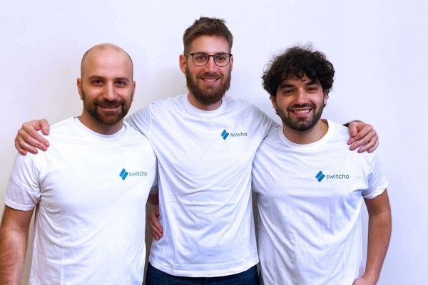 Switcho - foto founder - da sx Marco Tricarico, Francesco Laffi, Redi Vyshka