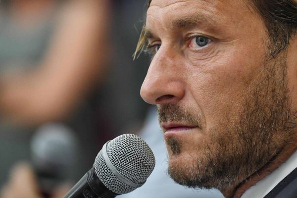 Former AS Roma captain Francesco Totti during a press conference at the offices of the Italian Olympic Committee (CONI) in Rome, Italy, 17 June 2019. AS Roma legend Francesco Totti announced that he was resigning from his position as an executive for the Serie A club. ANSA/ALESSANDRO DI MEO