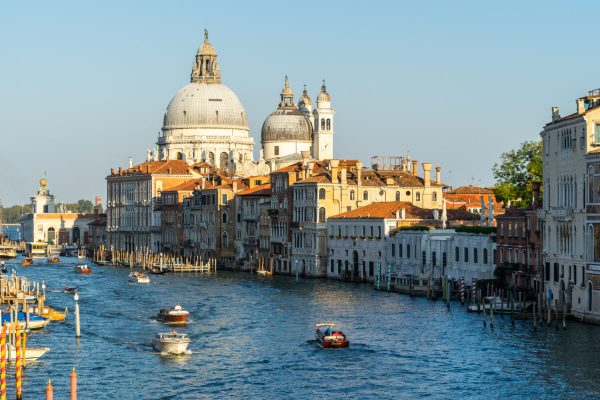 Beautiful,Venetian,Cityscape,At,Sunset,,With,A,View,On,The