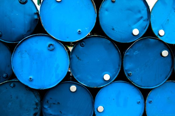 Oil,Barrels,Or,Chemical,Drums,Stacked,Up