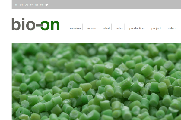 bio-on bioplastiche