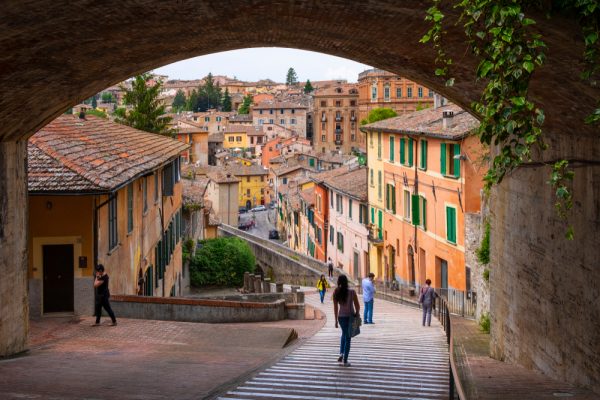 Perugia,,Umbria,/,Italy,-,2018/05/28:,Panoramic,View,Of,The