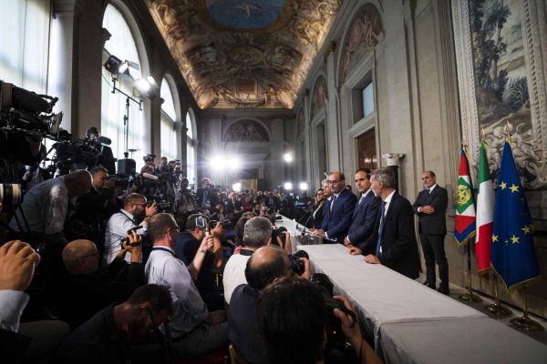 Italian Partito Democratico Secretary Nicola Zingaretti, arrives to address the media after a meeting with Italian President Sergio Mattarella at the Quirinale Palace for the second round of formal political consultations following the resignation of Prime Minister Giuseppe Conte, in Rome, Italy, 28 August 2019. ANSA/ANGELO CARCONI