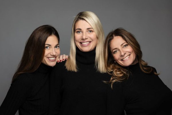 da sinistra Federica, Francesca e Fabiana alla guida di Baulificio italiano.
