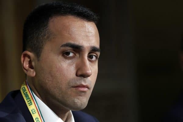 Luigi Di Maio, vice presidente del Consiglio e ministro del Lavoro e dello Sviluppo Economico, durante l'assemblea annuale della Coldiretti, Palazzo Rospigliosi, Roma, 13 luglio 2018. ANSA/RICCARDO ANTIMIANI