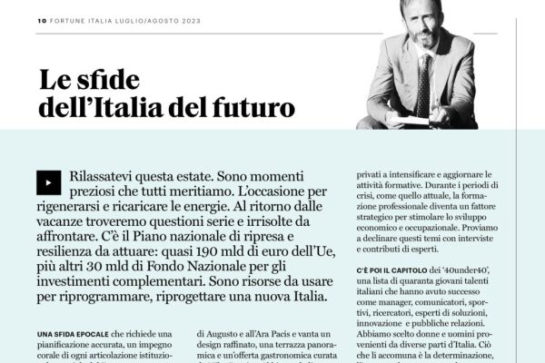editoriale luglio agosto