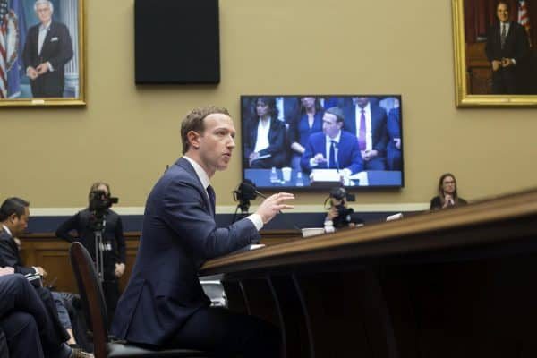 epa06661869 CEO of Facebook Mark Zuckerberg testifies before the House Energy and Commerce Committee hearing on 'Facebook: Transparency and Use of Consumer Data' on Capitol Hill in Washington, DC, USA, 11 April 2018. Zuckerberg is testifying before the second of two Congressional hearings this week regarding Facebook allowing third-party applications to collect the data of its users without their permission and for the company's response to Russian interference in the 2016 US presidential election.  EPA/MICHAEL REYNOLDS