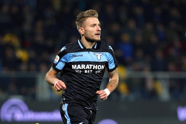 Lazio's Ciro Immobile in action during the Italian Serie A soccer match Frosinone Calcio vs SS Lazio at Benito Stirpe stadium in Frosinone, Italy, 4 February 2019. ANSA/FEDERICO PROIETTI