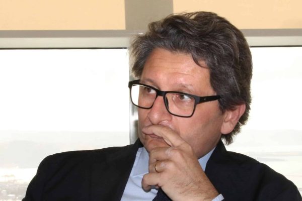 Zeno D'Agostino, presidente dell'Autorità portuale adriatico orientale, interviene al forum Raccontare l'eccellenza del Friuli Venezia Giulia alla SISSA, Scuola Internazionale Superiore Studi Avanzati, a Trieste, il 31 ottobre 2018. ANSA / ANDREA LASORTE