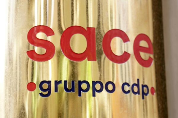 Roma, 11 marzo 2019 - Il nuovo logo della SACE SpA (Gruppo cdp). ANSA/US SACE.