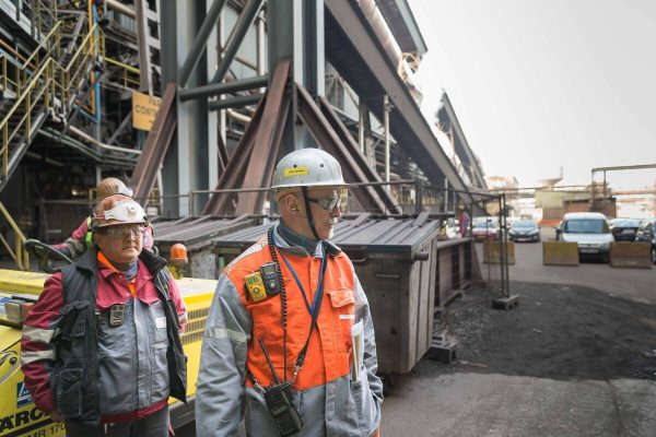 February 20, 2019 - Gent, BELGIUM - Illustration picture shows a visit of ArcelorMittal steel company in Gent to see the destruction of thousands of weaphons after an amnesty period for illegal weaphons posessions, Wednesday 20 February 2019...BELGA PHOTO JAMES ARTHUR GEKIERE (Credit Image: © James Arthur Gekiere/Belga via ZUMA Press)