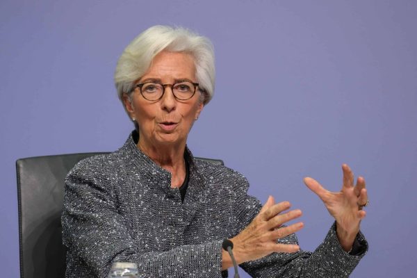 epa08289295 European Central Bank (ECB) President Christine Lagarde speaks during a press conference following the meeting of the Governing Council of the European Central Bank in Frankfurt am Main, Germany, 12 March 2020.  EPA/ARMANDO BABANI