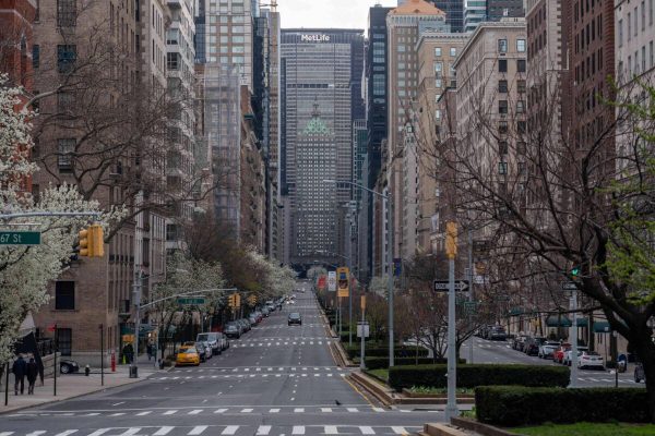 March 22, 2020, New York, United States: A view of an empty Park Avenue in Midtown Manhattan ahead of the implementation of 'New York State on PAUSE' executive order as the coronavirus continues to spread across the United States..The World Health Organisation declared coronavirus (COVID-19) a global pandemic on March 11th. (Credit Image: © Ron Adar/SOPA Images via ZUMA Wire)