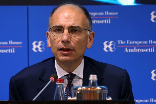 Former Italian Premier Enrico Letta attends the Forum The European House - Ambrosetti, in Cernobbio, northern Italy, 06 September 2019.
ANSA / MATTEO BAZZI