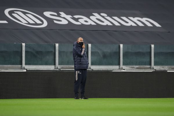 October 4, 2020, Turin, United Kingdom: Igor Tudor Assistant coach of Juventus pictured on his mobile phone as he walks around the pitch prior to the Serie A match at Allianz Stadium, Turin. Picture date: 4th October 2020. Picture credit should read: Jonathan Moscrop/Sportimage(Credit Image: © Jonathan Moscrop/CSM via ZUMA Wire)