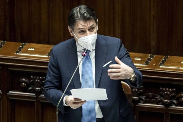 Italian premier  Giuseppe Conte speech at the Lower House, in Rome, Italy, 18 January 2021.
ANSA/Roberto Monaldo / LaPresse POOL