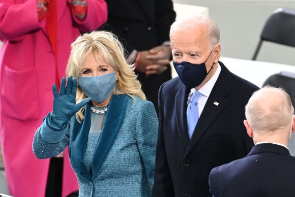January 20, 2021, Washington, District of Columbia, USA: US President-elect Joe Biden and incoming US First Lady Jill Biden arrive for the swearing in ceremony of the 46th US President on January 20, 2021, at the US Capitol in Washington, DC. - Biden, a 78-year-old former vice president and longtime senator, takes the oath of office at noon (1700 GMT) on the US Capitol's western front, the very spot where pro-Trump rioters clashed with police two weeks ago before storming Congress in a deadly insurrection. (Photo by Saul LOEB / POOL / AFP) (Credit Image: © Saul Loeb/CNP via ZUMA Wire)