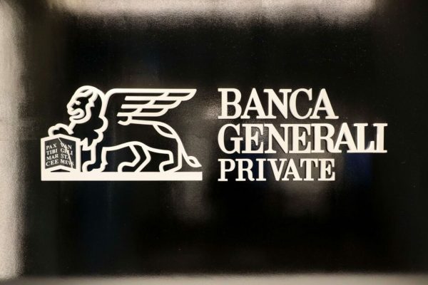 Il logo di Banca Generali Private  in occasione della presentazione dell'Innovation Hub.  Milano 4 Febbraio 2020.
ANSA / MATTEO BAZZI