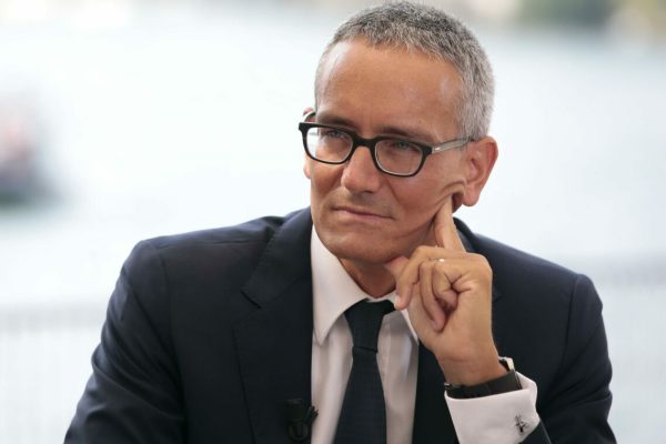 L'amministratore delegato di Wind Maximo Ibarra fotografato durante una intervista televisiva in occasione del Forum The European House - Ambrosetti a Villa D'Este, Cernobbio (Como), 3 Settembre 2016. Ansa/Emilio Andreoli