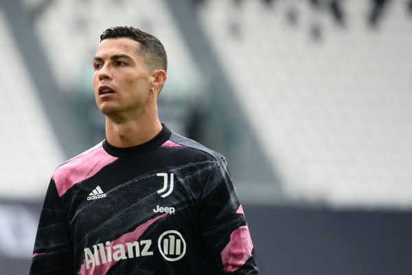 May 15, 2021, Turin, Piedmont/Turin, Italy: Cristiano Ronaldo of Juventus FC during the Serie A football match between Juventus FC and Inter Milan. Sporting stadiums around Italy remain under strict restrictions due to the Coronavirus Pandemic as Government social distancing laws prohibit fans inside venues resulting in games being played behind closed doors.  Juventus won 3-2 over Inter Milan (Credit Image: © Alberto Gandolfo/Pacific Press via ZUMA Wire)