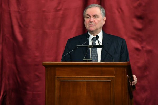 Il governatore della Banca d'Italia, Ignazio Visco, durante la presentazione della Relazione annuale della Banca d'Italia a Palazzo Koch, Roma, 31 maggio 2021.   ANSA/ETTORE FERRARI