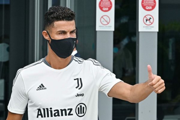 Juventus'player Cristiano Ronaldo arrives at J Medical Center of Juventus, Turin, 26 July 2021. ANSA/ALESSANDRO DI MARCO