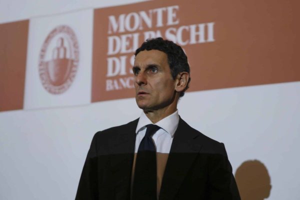 Monte dei Paschi di Siena bank CEO and general director Marco Morelli, attends a press conference, in Milan, Italy, Wednesday, July 5, 2017. The Italian government is taking control of troubled bank Monte dei Paschi di Siena and will try to relaunch it in a plan that includes disposing of a massive 28.6 billion euros ($32.5 billion) in bad loans. (ANSA/AP Photo/Luca Bruno) [CopyrightNotice: Copyright 2017 The Associated Press. All rights reserved.]