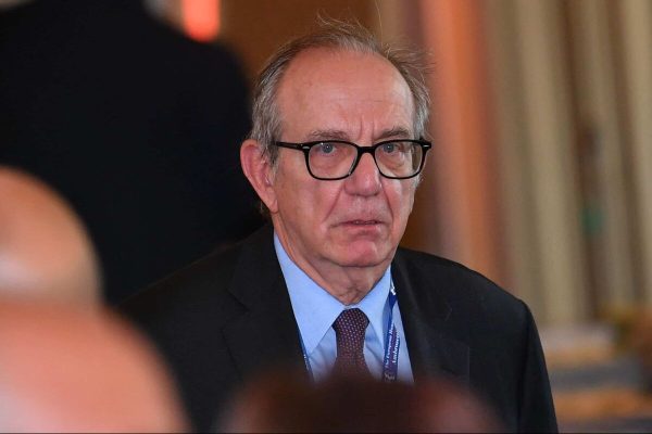 Former Italian Economy Minister Pier Carlo Padoan at the Ambrosetti Economical Forum in Cernobbio, Italy, 8 September 2018. The 44th edition of the forum with its title 'Intelligence on the World, Europe, and Italy' is held from 07 to 09 September and gathers heads of state and government, top representatives of European institutions, ministers, Nobel prize winners, businessmen, managers and experts from around the world to discuss global political and economical topics. ANSA/DANIEL DAL ZENNARO