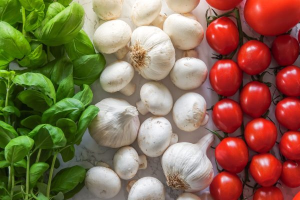 Italian,Flag,Made,Of,Ingredients,For,Classic,Italian,Food.,Basil,