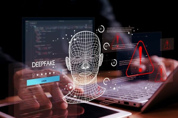 Deepfake,Concept,,facial,Tracking,,Detection,And,Recognition,Technology,,Security,System.