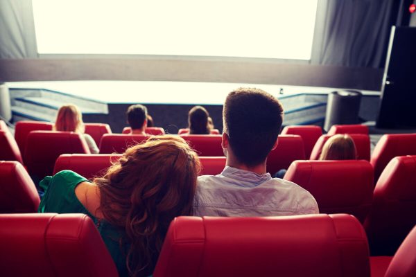 Cinema,,Entertainment,,Leisure,And,People,Concept,-,Happy,,Couple,Watching