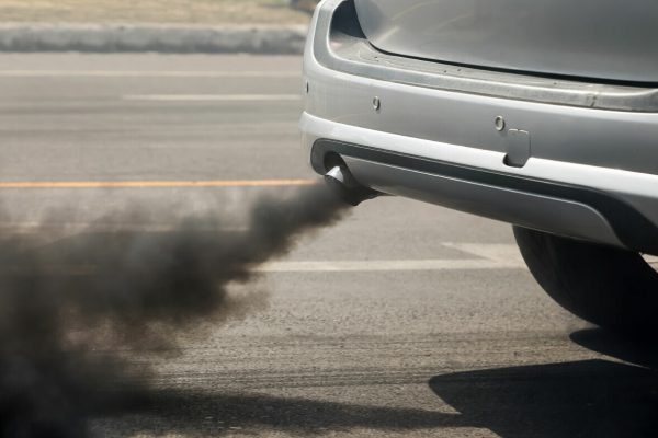 Air,Pollution,From,Vehicle,Exhaust,Pipe,On,Road
