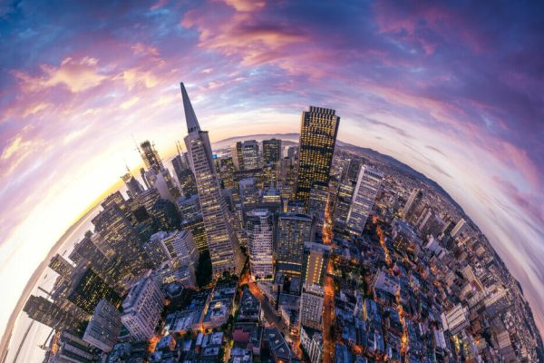 San,Francisco,Aerial,View,From,Sea,Side.,Port,Of,San