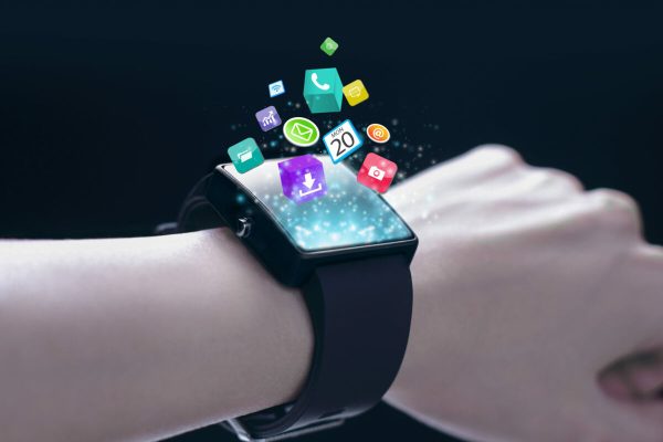 App,Icons,With,Smartwatch.,A,Smartwatch,Is,A,Wearable,Computing