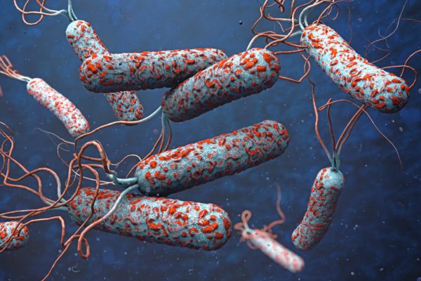 3d,Illustration,Of,Cholera,Pathogens,In,Dark,Polluted,Water