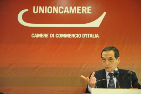 Giuseppe Tripoli capo dipartimento ministero sviluppo economico (s) alla 132/ma assemblea  dei presidenti delle camere di commerci, oggi 11 Dicembre 2010, al Palazzo degli Affari di Firenze.
 Ansa Carlo Ferraro