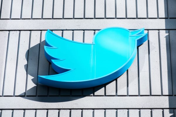 Twitter,Bird,Logo,On,The,Headquarters,Building,In,Downtown.,Twitter
