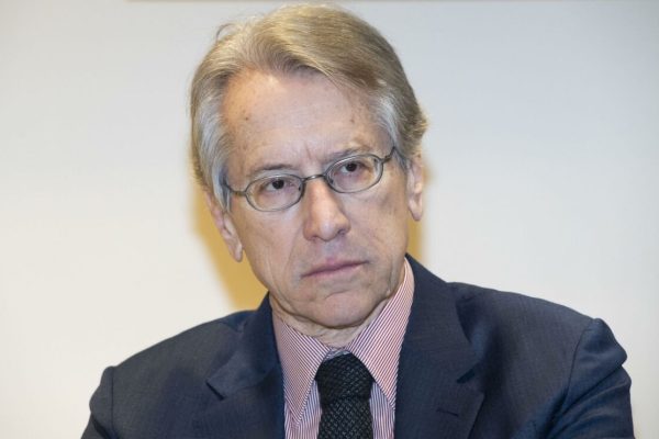 Giulio Terzi di Sant'Agata durante il seminario "Francia vs Italia: addio Libia?", Roma, 05 marzo 2019.
ANSA/CLAUDIO PERI