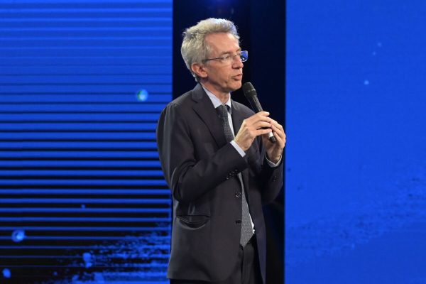 July 7, 2023, Napoli, Italy: Gaetano Manfredi attends a press conference of Palinsesti Rai 2023 at Centro produzioni Rai Napoli. (Credit Image: © Mario Cartelli/SOPA Images via ZUMA Press Wire)