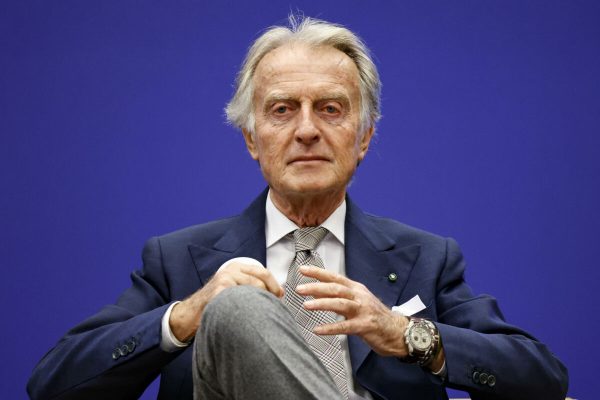 Luca Cordero di Montezemolo, presidente Fondazione Telethon, durante la conferenza stampa dal titolo, Facciamoli diventare grandi insieme, che da il via alla 34esima edizione della maratona televisiva di Fondazione Telethon sulle reti RAI, Roma 5 dicembre 2023. ANSA/FABIO FRUSTACI