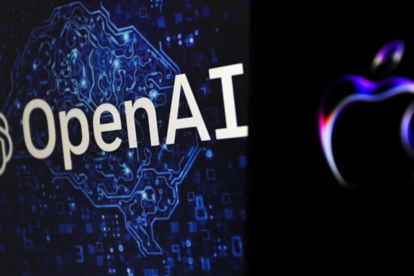 June 12, 2024, Sleman, Yogyakarta, Indonesia: In this photo illustration, the logo of multinational technology company Apple Inc. and the logo of artificial intelligence research lab OpenAI are seen on a smartphone screen. Apple recently announced a partnership with OpenAI to embed ChatGPT features in its apps and operating system called Apple Intelligence. Apple Intelligence is a personal intelligence system for iPhone, iPad, and Mac that combines the power of generative models with personal context to deliver highly useful and relevant intelligence. (Credit Image: © Angga Budhiyanto/ZUMA Press Wire)