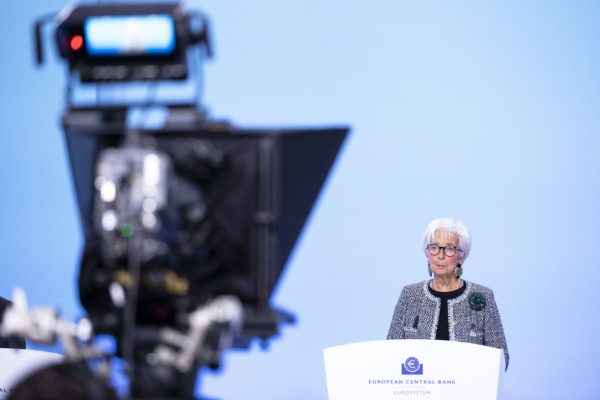 FRANKFURT, Dec. 12, 2024  European Central Bank (ECB) President Christine Lagarde speaks during a press conference at the ECB headquarters in Frankfurt, Germany, Dec. 12, 2024. The ECB decided on Thursday to cut its key interest rates by 25 basis points at its rate-setting meeting..TO GO WITH ''ECB cuts key interest rates by 25 basis points  (Credit Image: © Zhang Fan/Xinhua via ZUMA Press)