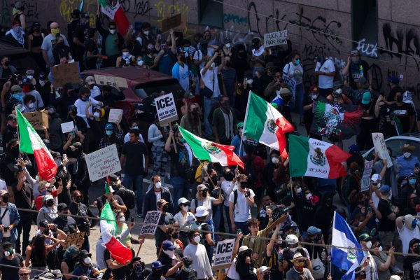 ice immigrazione proteste los angeles lavoro donald trump