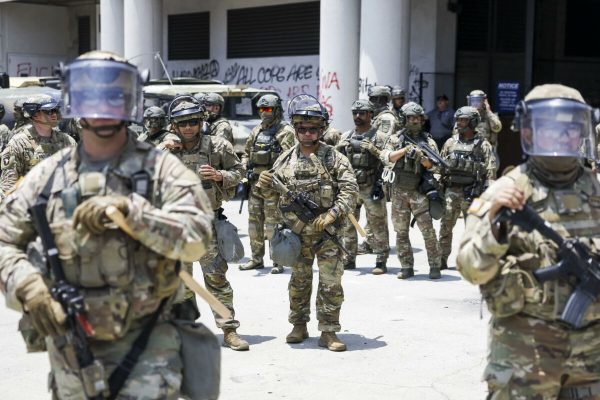 los angeles, guardia nazionale.