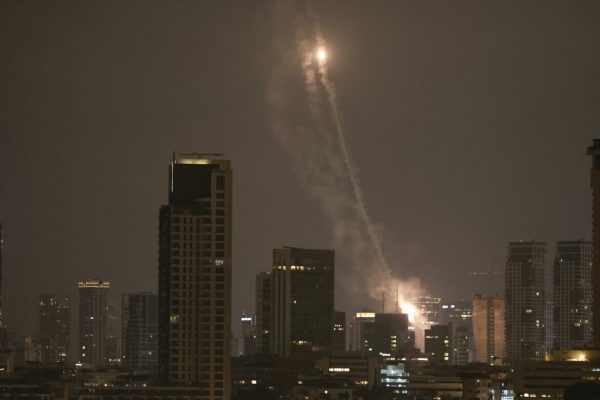 Missili dell'Iran contro Israele.
